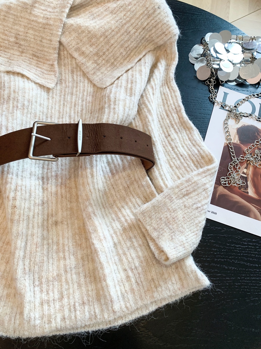 Women's Off-Shoulder Two-Way Chunky Knit Sweater 2026 Fall Winter - Image 4